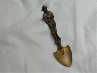 Antique Mining Copper Silver Gold Miner Bronze Shovel Spoon Vintage Souvenir 3