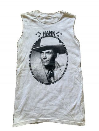 Rare Hank Williams Vintage T - Shirt.  Legend Of Country Music