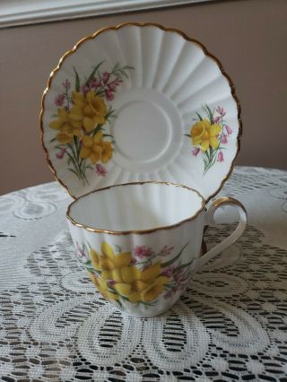 Jason Vintage Daffodil Teacup & Saucer Bone China England