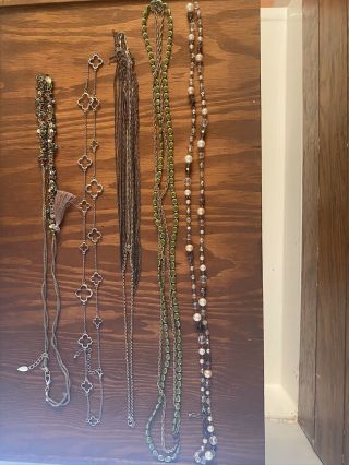 Costume Jewelry Long Necklaces Some Vintage