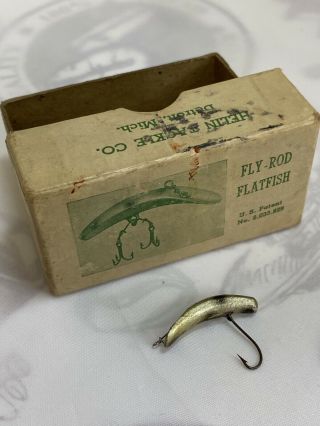 Vintage Fly - Rod Flatfish F2 Fishing Lure In Origianl Box (13)