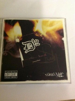 Eminem Slim Shady D12 Devils Night Hand Signed Cd - Rare - Autographed