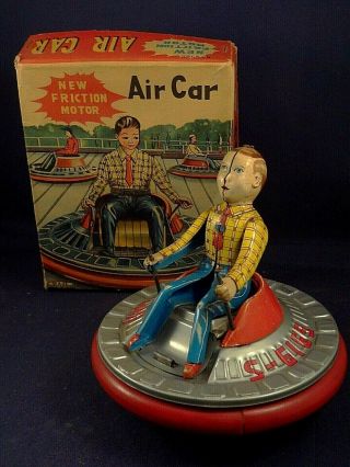Vintage Very Rare Tin Toy Air Car S - 6169 Boxed Futuristic Haji Japan 50 - 60 