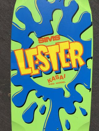 Vintage 1983 SIMS Lester Kasai Rare Old Stock Skateboard 3