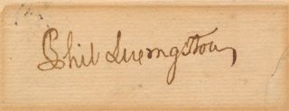 Philip Livingston Rare Ink Signature - York Declaration Independence Signer