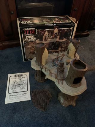 Vintage Star Wars Ewok Village 99 Complete W/original Box And Instructions 1983