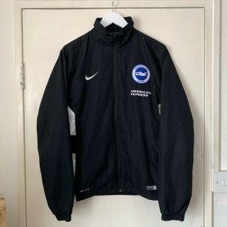 Rare Brighton & Hove Albion Nike Zip Up Football Training Jacket Size M