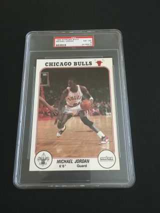 Rare 1985 Interlake Boy Scouts Chicago Bulls Michael Jordan Rookie Card Psa 8