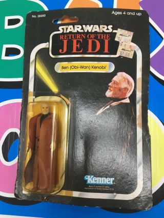 Ben (obi - Wan) Kenobi - 1983 Vintage Star Wars Figure 65 Back Rotj