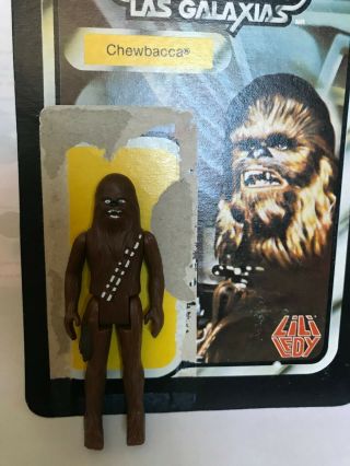 Star Wars Lili Ledy Loose Chewbacca Figure And " Regreso " Card 30 - Back Look Chewy