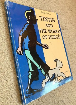 Tintin & The World Of Herge Methuen 1989 1st Edition Paperback Rare Book Eo