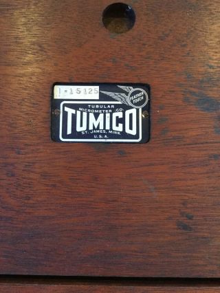 Vintage Rare Scherr Tumico Micrometer Tubular Machinist Tools Box 2
