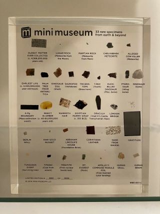 Rare Hans Fex Large Mini Museum 1st Edition - 33 Specimens