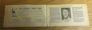 Topical Times - THE BOXER ' S WHO ' S WHO - Rare Vintage 28 Page Booklet - 1930 ' s 3
