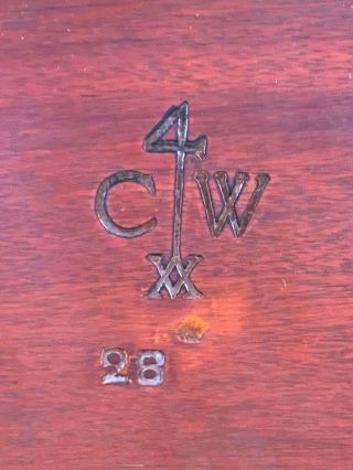 KITTINGER Williamsburg Ball & Claw Mahogany CW - 24 Piecrust Tilt Top Table Rare 2