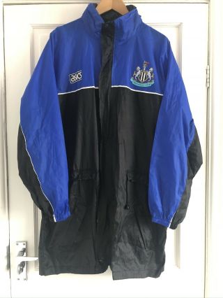 Rare Vintage Retro Newcastle United 1993 Waterproof Training Jacket Asics Large