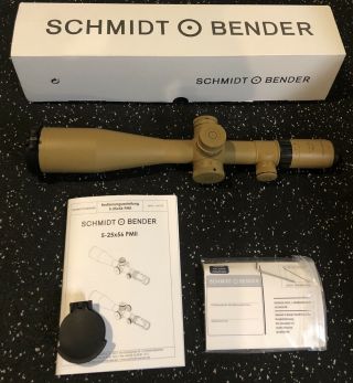Rare Schmidt & Bender Pmii 5 - 25x56 Mtc Tremor 3 Ral8000 Ffp 677 - 945 - 552 - B2 - A8