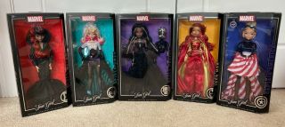 Madame Alexander Marvel Fan Girl 5 Doll Lot; Complete Set 13.  5 "