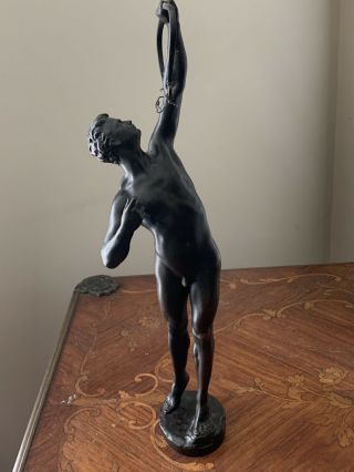 Rare Antique Bronze Joseph Uphues " Archer " Statue/sculpture