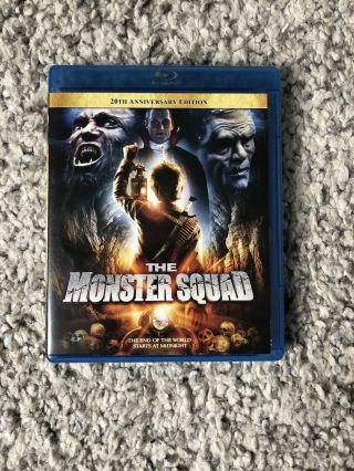 The Monster Squad Blu - Ray - 20th Anniversary Edition - Rare Oop