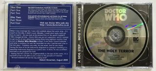 Doctor Who - The Holy Terror 2 x Cd Audiobook Colin Baker Deleted Rare 2