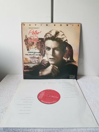David Bowie Peter And The Wolf Rca Red Seal Lp Rare 1978 Uk Pressing Rl12743