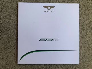 Bentley Gt3 - R Limited Edition Sales Brochure And Usb Stick Rare 2014