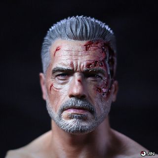 Arnold Schwarzenegger From Terminator Dark Fate 1/6 Custom Head Sculpt