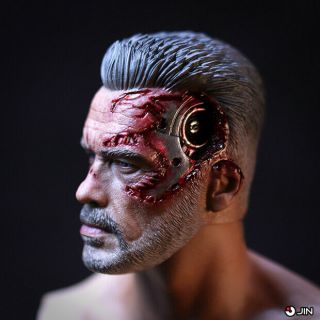 Arnold Schwarzenegger from Terminator Dark Fate 1/6 Custom Head Sculpt 3