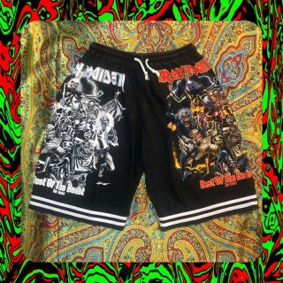 Mega Rare Vintage 1996 Iron Maiden - Best Of The Beast Shorts/trunks T - Shirt