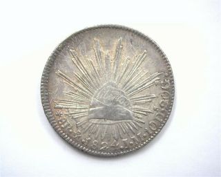 Mexico 1824 - Mojm Silver 8 Reales - Hookneck Eagle - Uncirculated Extra Rare