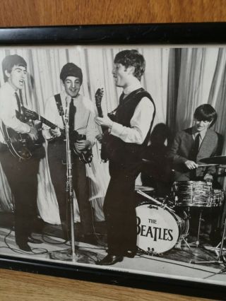Rare vintage 60s The Beatles Photo Print frame from the 70s BBC 2