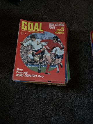 Very Rare 85 Issues Of Goal From August 10 1968;in