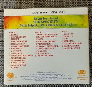 GRATEFUL DEAD Dave ' s Picks Volume 32 3 x CD RARE OOP HDCD 2
