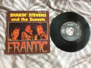 Shakin’ Stevens Very Rare Frantic Single On Black Label