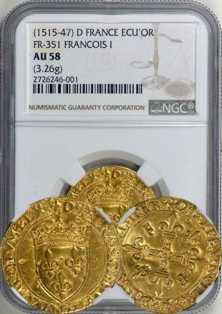France 1535 - 40 Gold Ecu D 