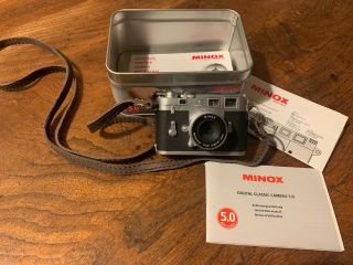 Leica M3 Mini Minox Digital Classic Camera 5.  0 Very Rare Collectible No Charger