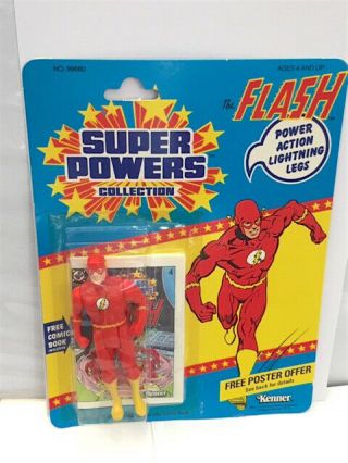 Powers The Flash 1984 Kenner 12 Back Comic Book Action Figure