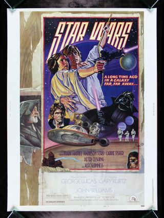 Star Wars Cinemasterpieces 30x40 Style D 1sh Rare Movie Poster 1977