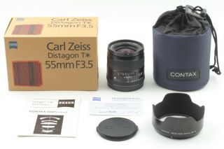 Rare 【top In Box】 Contax 645 Zeiss Distagon T 55mm F3.  5 Lens From Japan 33