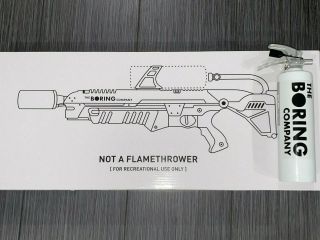 RARE The Boring Company Not A Flamethrower,  Boring Fire Extinguisher 2