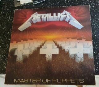 Metallica Master Of Puppets Music For Nations Rare 1st Pressing Lp Mfn60