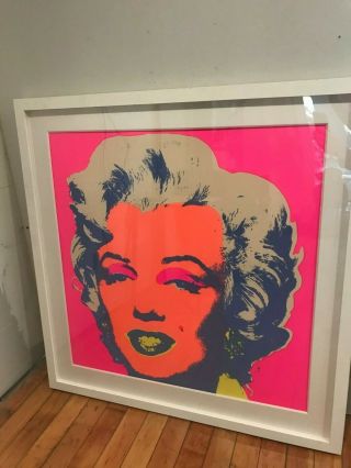Rare First Edition Andy Warhol Sunday B.  Morning Marilyn 22 Black Stamp Numbered