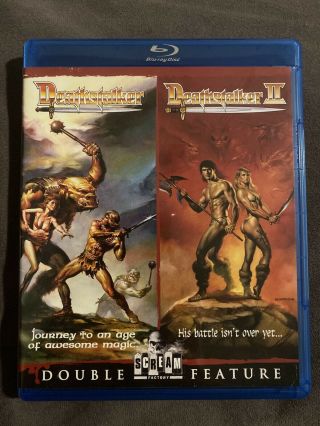Deathstalker I & Ii Blu - Ray Scream Factory Limited Edition Double Feature Rare