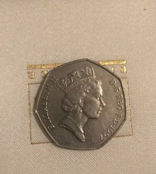 Rare And Expensive Elizabeth Ii D.  G.  Reg.  F.  D.  1997 50 Pence