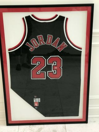 Rare Black - Michael Jordan Signed Upper Deck Professionally Framed Jersey