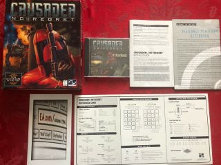 Crusader No Regret Pc Big Box Edition Rare Nrmint Game 1996