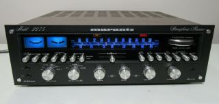 Marantz 2275 Rare Black Face Stereo Receiver Perfect Serviced Led Upgrade