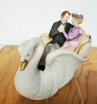 Lenox Courtship Carousel Romance Swan Fine Porcelain Rare 1995 Limited Edition