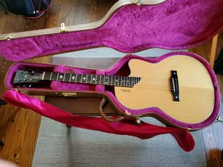 Gibson Chet Atkins Sst Acoustic Electric Guitar Rare No Cracks/repairs Ohsc